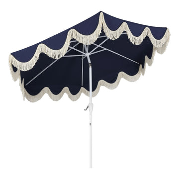 Collins 9 ft. Classic Cottage Tassel Market Patio Umbrella